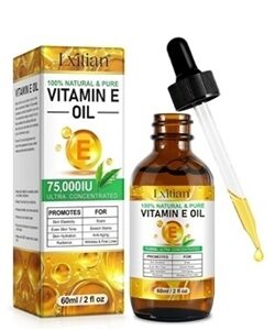 Vitamina E Pura, 100% Naturale Olio Biologico 75,000 UI,60ML