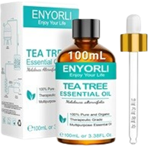 Tea Tree Essenziale Olio 100mL Naturale Tea Tree Olio per Pelle Viso Capelli Unghie, Uso Esterno