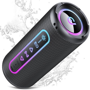 Cassa Bluetooth Potente 25W, Altoparlante Bluetooth con Driver Basso | 24H Autonomia, 5 RGB Modalità, Accoppiamento TWS, IPX7 Impermeabile, Supporto AUX/TF